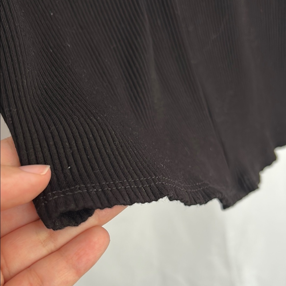Lulu's Black Ribbed Dress - Picture 6 of 8